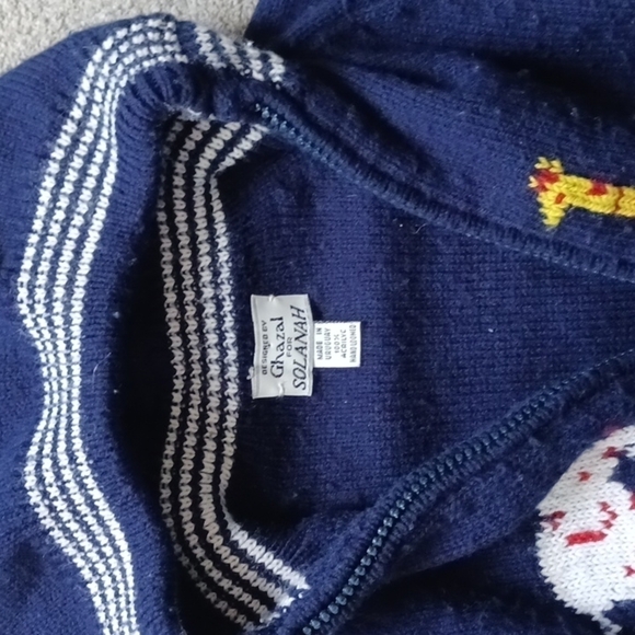 GHAZAL FOR SOLANAH HOODED HEAVY KNITTED ZIPPERED SWEATER - Picture 2 of 4